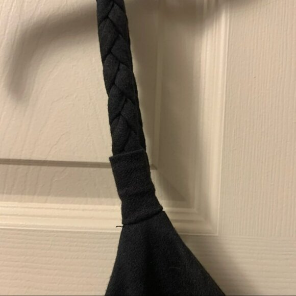 Solid black maxi dress juniors size M - Picture 4 of 5